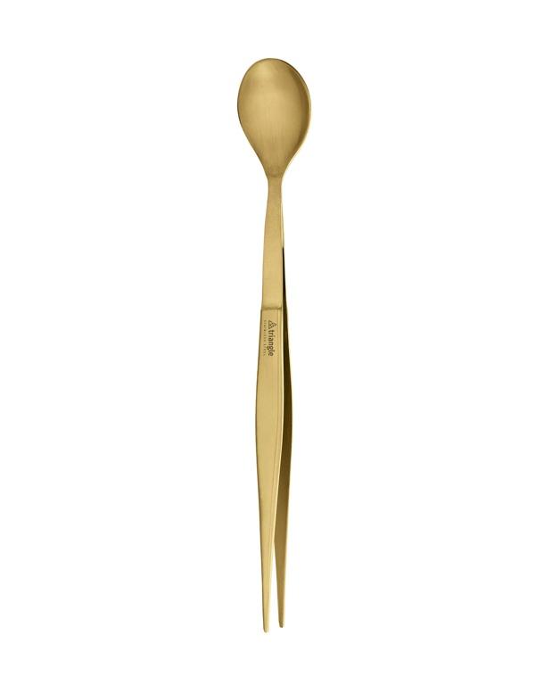 Triangle Proeflepel en keukenpincet - Goud - op kaart
