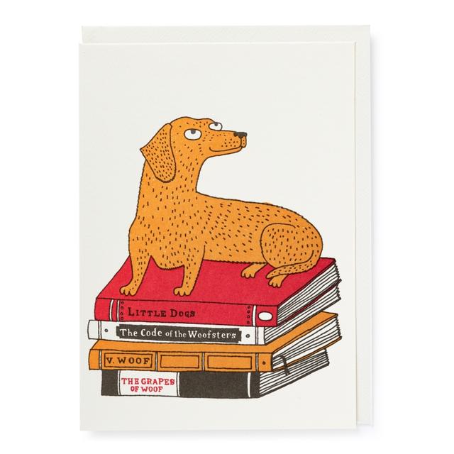 Archivist Cards Card - Bookshop Dog