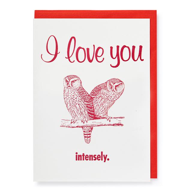 Archivist Cards Wenskaart - I Love You Intensely
