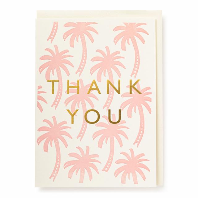 Archivist Cards Card - Thank You Palm