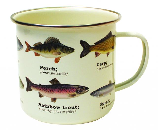 Gift Republic Multi Fish - Enamel Mug