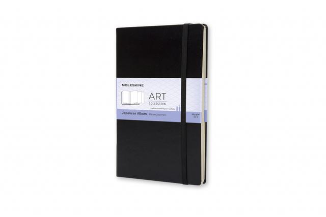 Moleskine Art Collection Japans Album Large - Hardcover - Blanco - Black