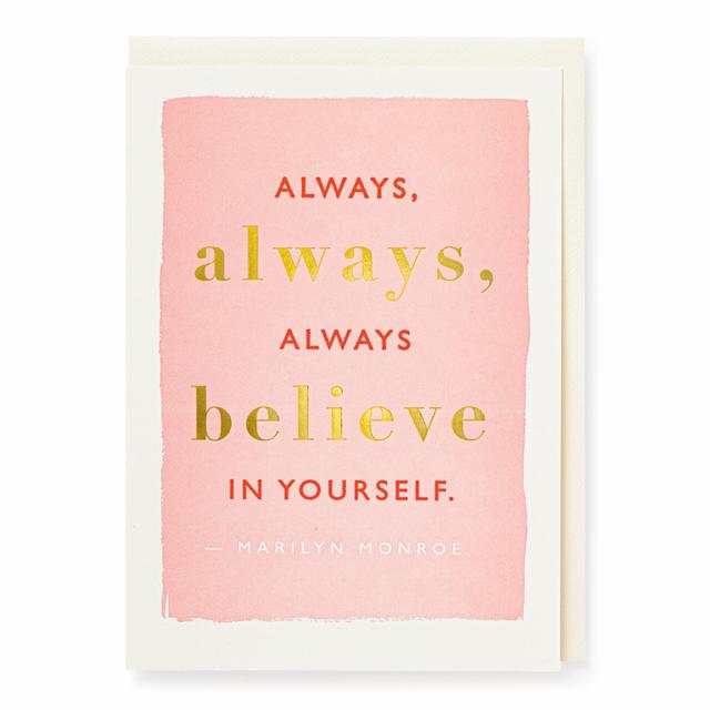 Archivist Cards Wenskaart - Always, Believe in Yourself