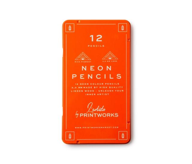 Printworks 12 Colour pencils - Neon