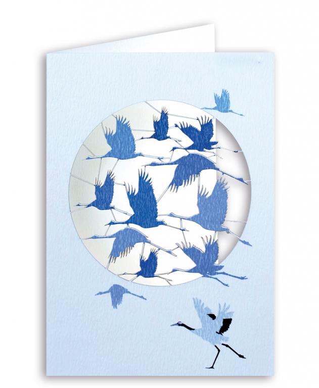 Forever Cards Laser-Cut Wenskaart - Flying Storks