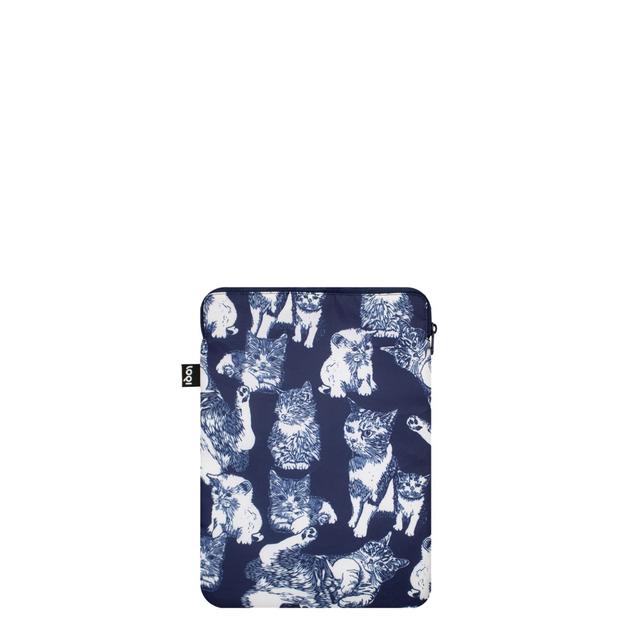 LOQI Laptop Sleeve Medium - Cats gerecycled