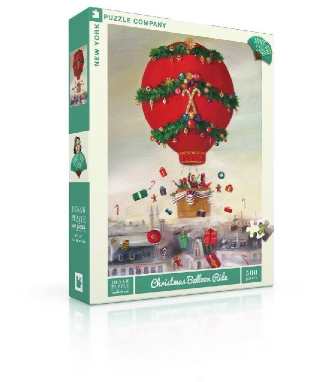 New York Puzzle Company Puzzel Christmas Balloon Ride - 500 stukjes