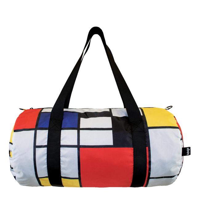 LOQI Weekender Large - Composition with Red, Yellow, Blue and Black gerecycled