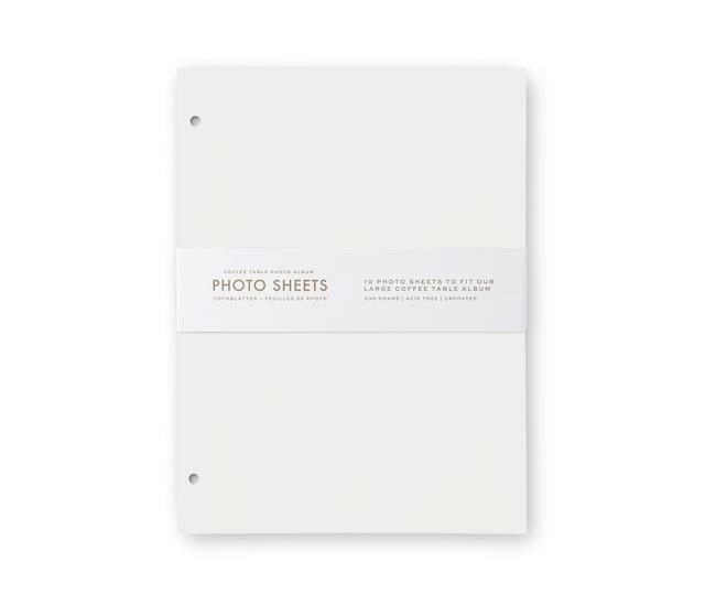 Printworks Photo Album - 10-pack white refill paper L