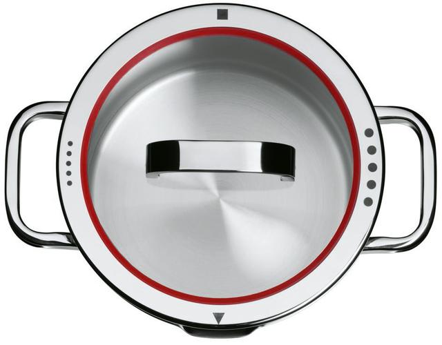 WMF Function 4 Glazen deksel - Ø240mm - Rood