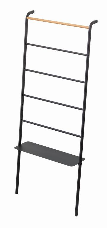 Yamazaki Ladder Hanger Wide with Rack - Tower - Black