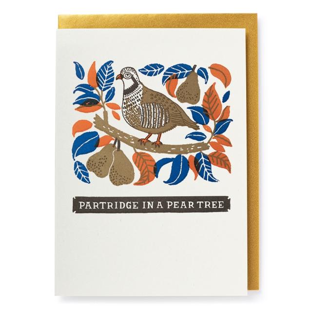 Archivist Cards Wenskaart - Partridge in a Pear Tree