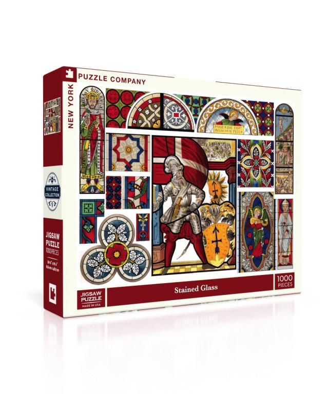 New York Puzzle Company Puzzel Stained Glass - 1000 stukjes