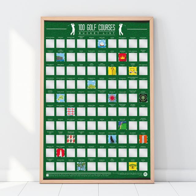 Gift Republic Krasposter - 100 Golf Courses