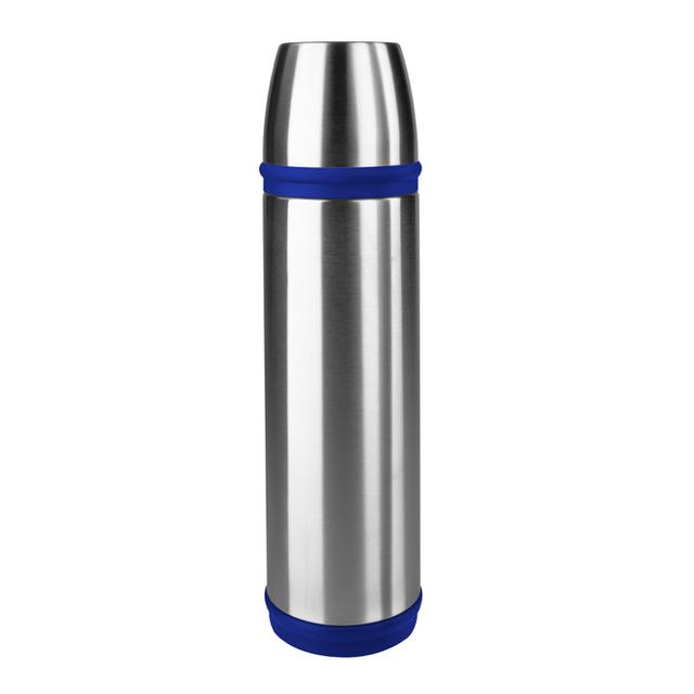 EMSA Captain Isoleerfles met schroefdop - 1Ltr - RVS/Blauw