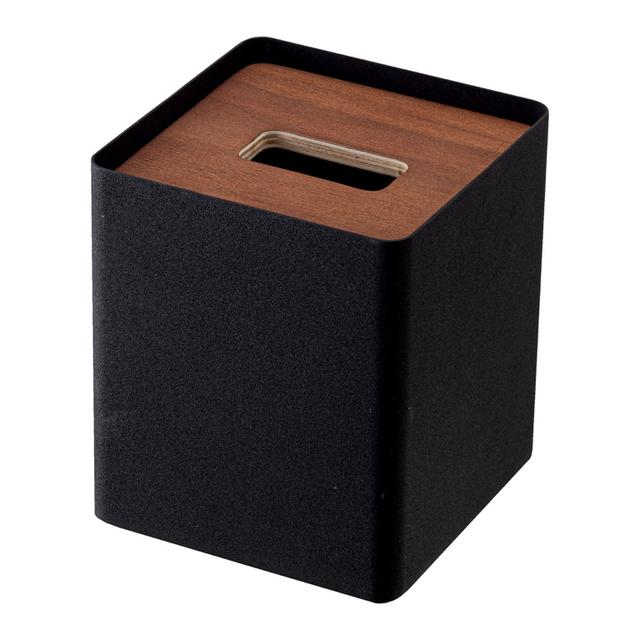Yamazaki Rin Tissuebox vierkant - Zwart