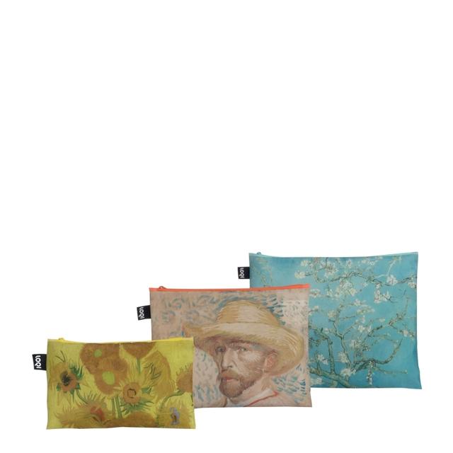 LOQI Zip Pockets - Sunflowers, Self-Portrait with Straw Hat, Almond Blossom gerecycled