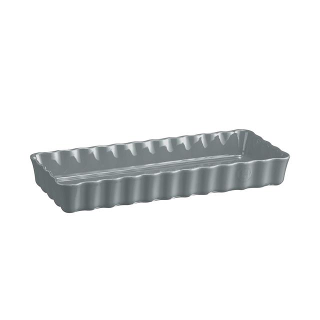 Emile Henry Taartvorm lang rechthoekig - 360x150mm - Perle