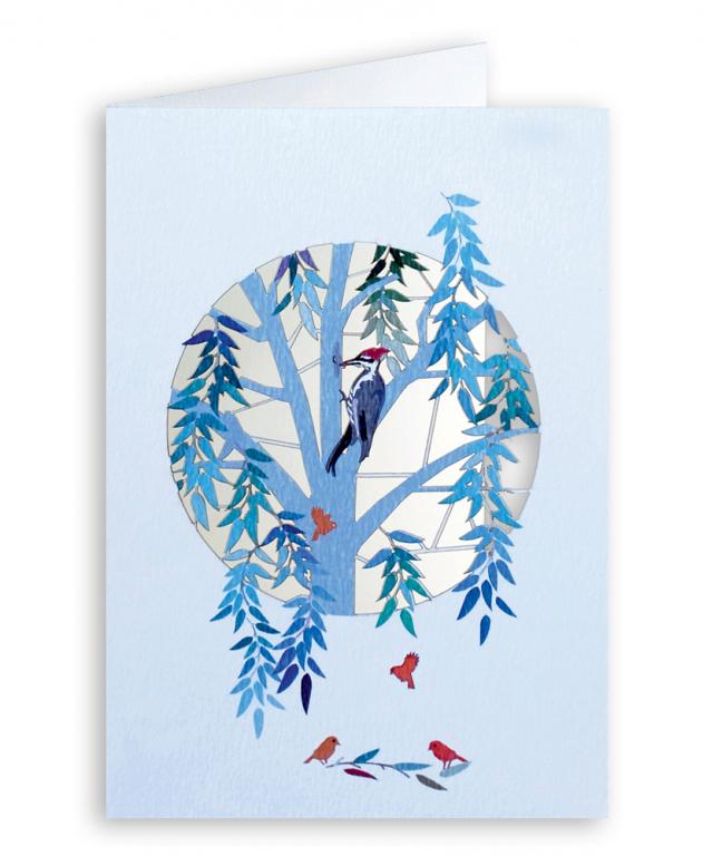 Forever Cards Laser-Cut Wenskaart - Woodpecker
