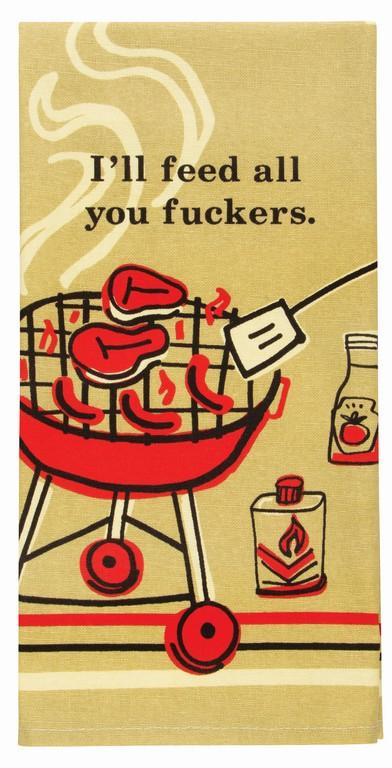 Blue Q Theedoek - I'll Feed All You Fuckers
