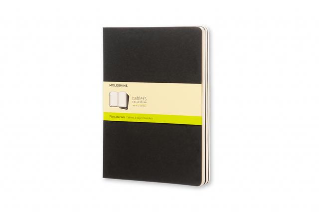 Moleskine Schrift XL set van 3 - Blanco - Black