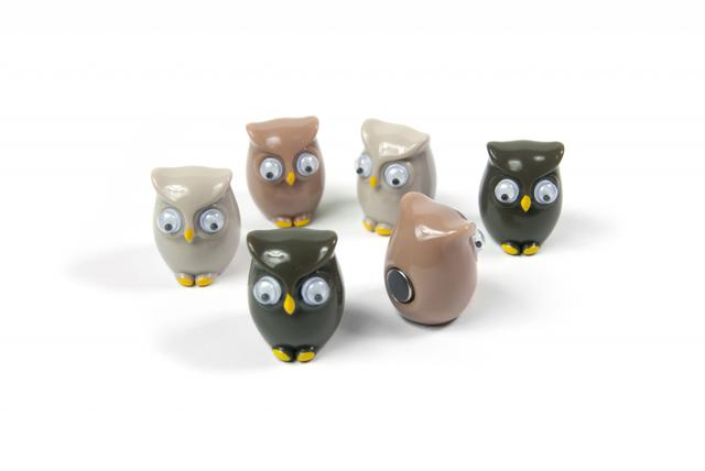 Trendform Magneten Owl - Set van 6 - Assorti