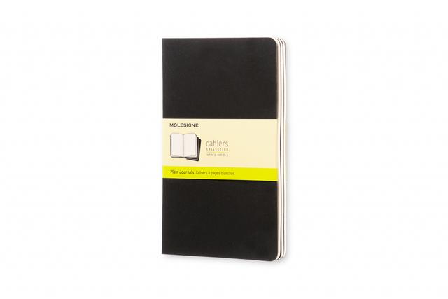 Moleskine Schrift Large set van 3 - Softcover - Blanco - Black