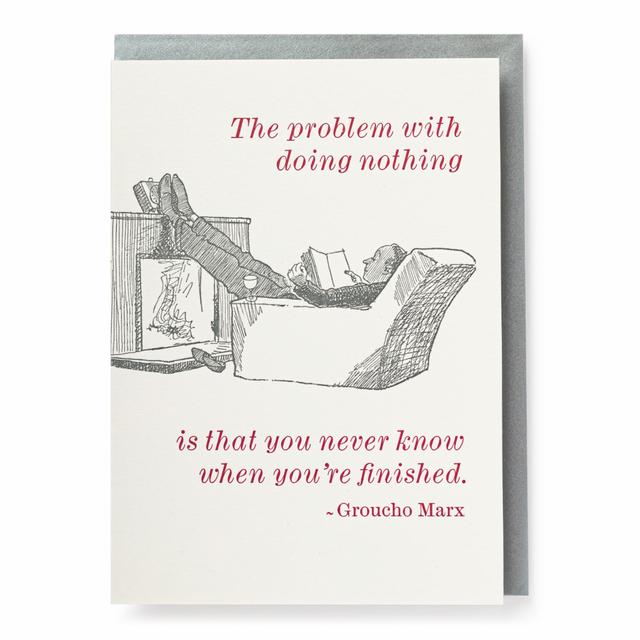Archivist Cards Card - Doing Nothing