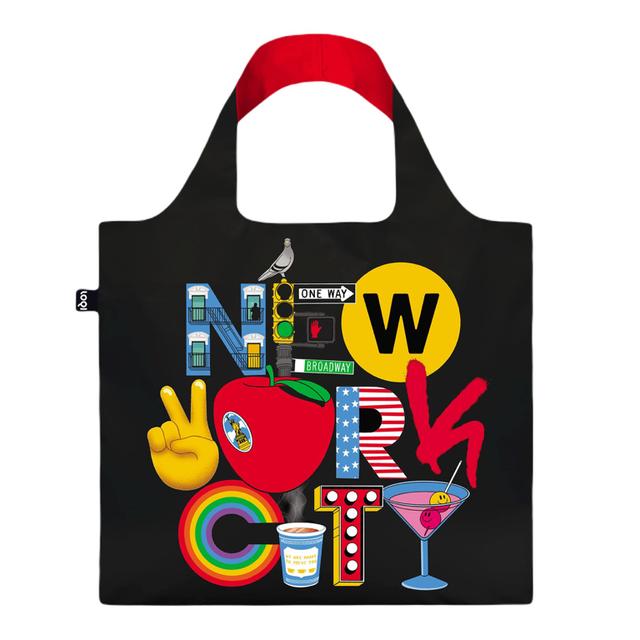 LOQI Bag Large - New York City Type gerecycled