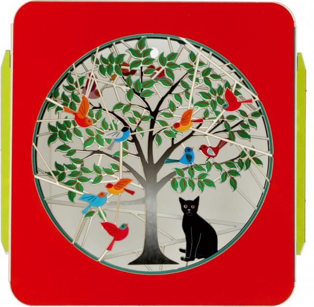 Forever Cards Art Box Wenskaart - Cat Under Tree