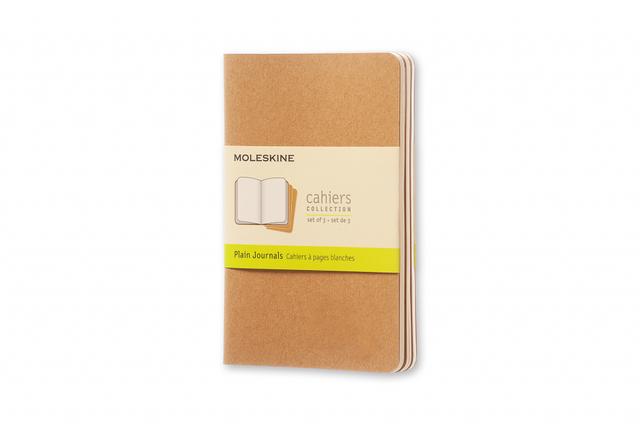 Moleskine Schrift Pocket set van 3 - Softcover - Blanco - Kraft