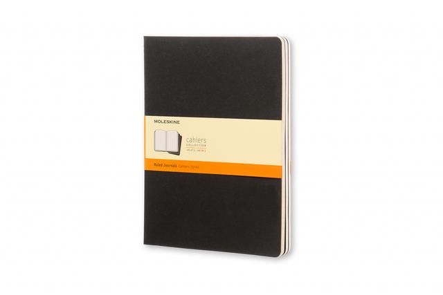 Moleskine Schrift XL set van 3 - Gelinieerd - Black