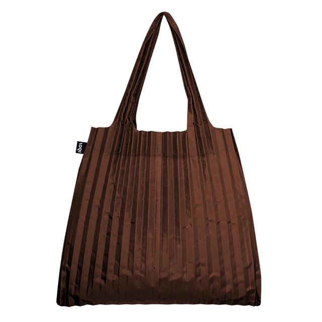 LOQI Bag Large - Pleated Cocoa gerecycled