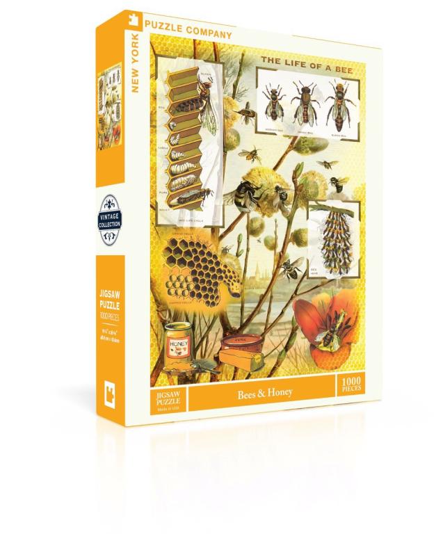 New York Puzzle Company Puzzel Bees & Honey - 1000 stukjes