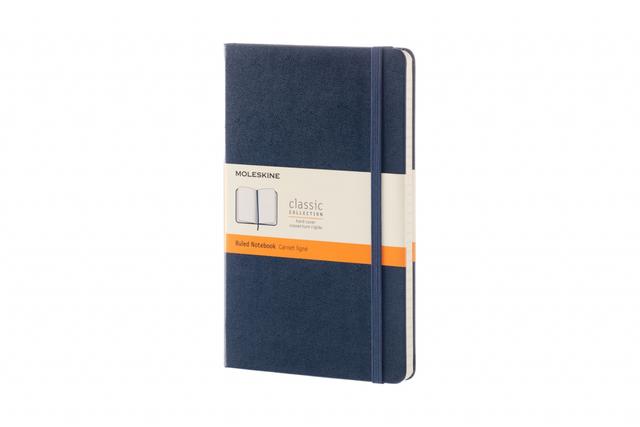 Moleskine Notebook Large Ruled Hard Cover Sapphire Blue