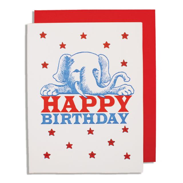 Archivist Cards Card - Hb Elephant And Stars