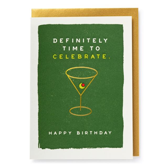 Archivist Cards Card - Martini Birthday