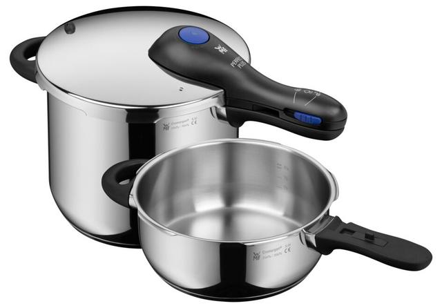 WMF Perfect Plus Snelkookpan set 3Ltr +6.5Ltr stapelbaar