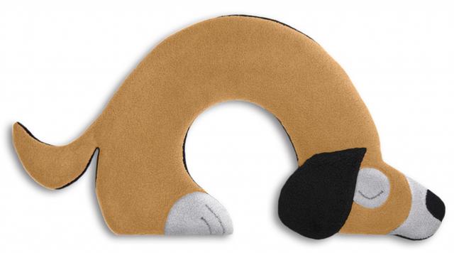 Leschi Warmtekussen Bobby the dog - Beige/Zwart