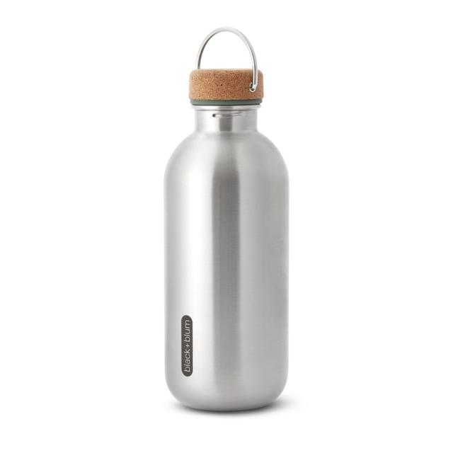 Black+Blum Single Wall Bottle - 0.6Ltr - Olive