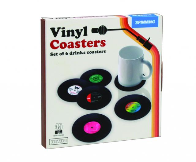 Gift Republic Vinyl Coasters