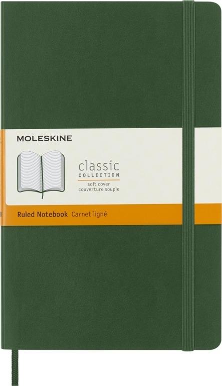 Moleskine Notebook Large Ruled Soft Cover Myrtle Green