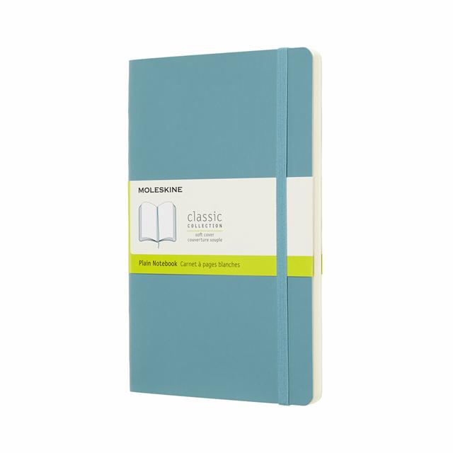 Moleskine Classic Notitieboek Large - Softcover - Blanco - Reef Blue