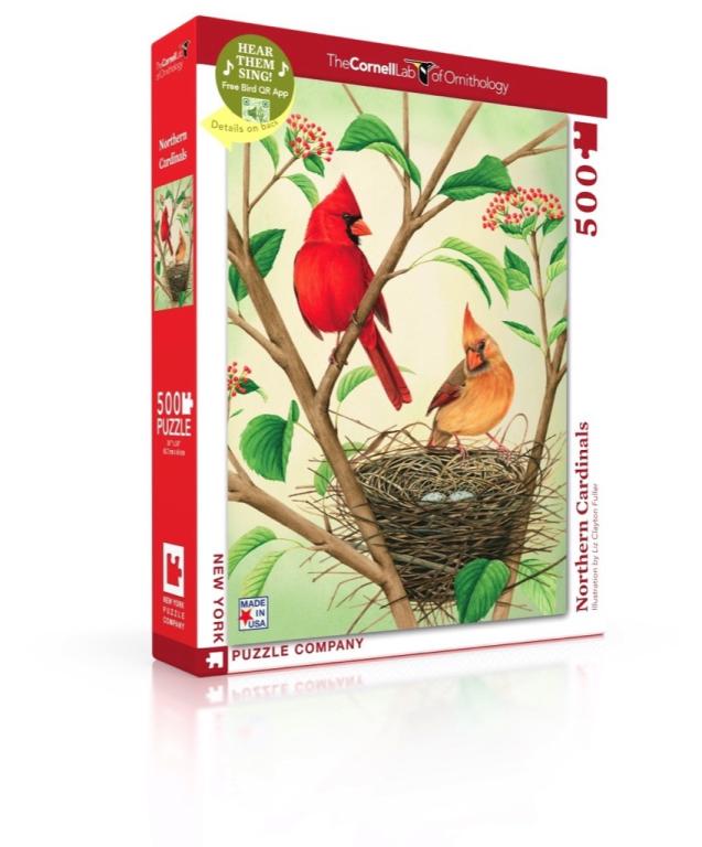 New York Puzzle Company Puzzel Northern Cardinals - 500 stukjes