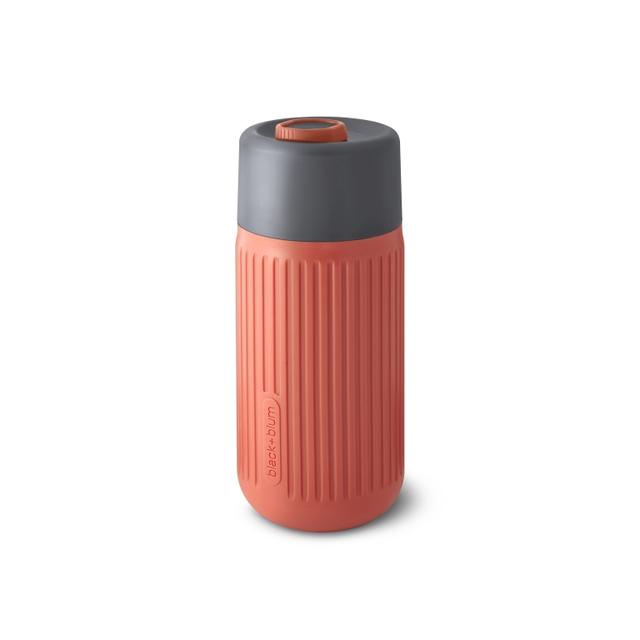 Black+Blum Travel Cup Glass - 0.34Ltr - Grey/Coral