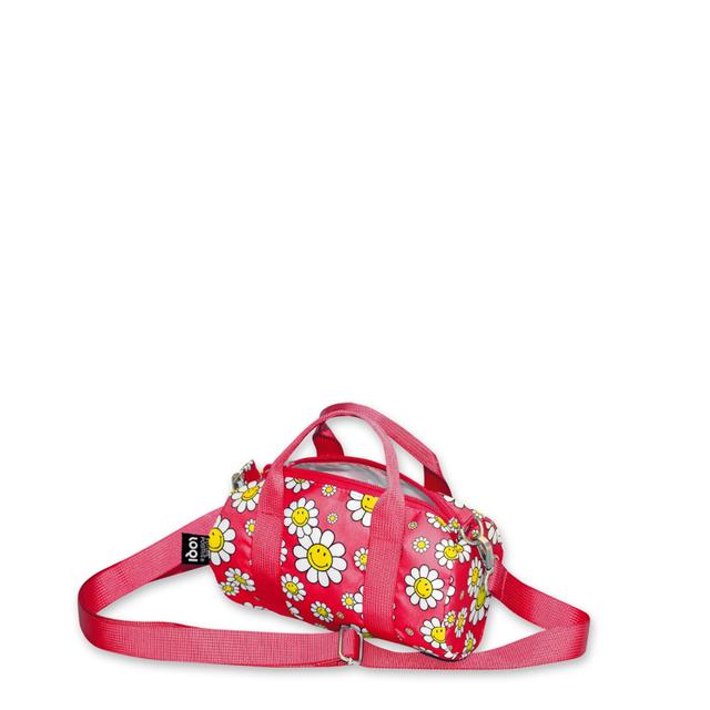 LOQI Weekender Small - Flowers Raspberry gerecycled
