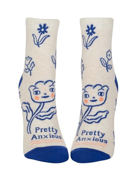 Blue Q Ankle Socks - Pretty Anxious