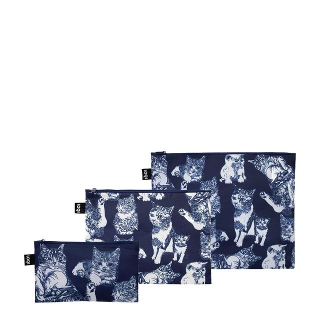 LOQI Zip Pockets - Cats gerecycled