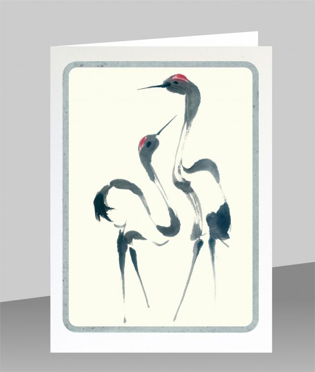 Forever Cards Dao Wenskaart - Cranes