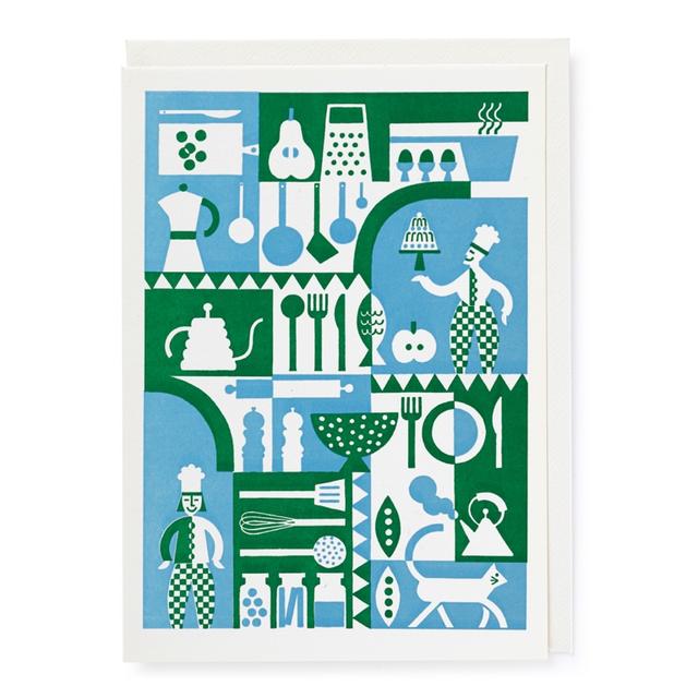Archivist Cards Wenskaart - Kitchen Illustration